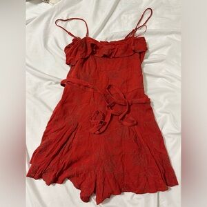 Never used red romper from Francesca’s.